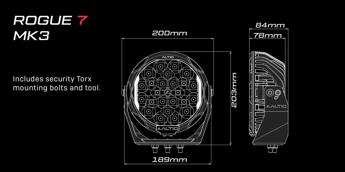 ALTIQ™ Rogue 7" Mk3 - LED Driving Lights - For BYD Shark 6